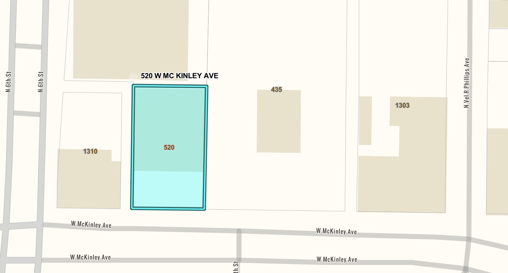 Screenshot of the parcel viewer for Milwaukee county, showing one lot outlined