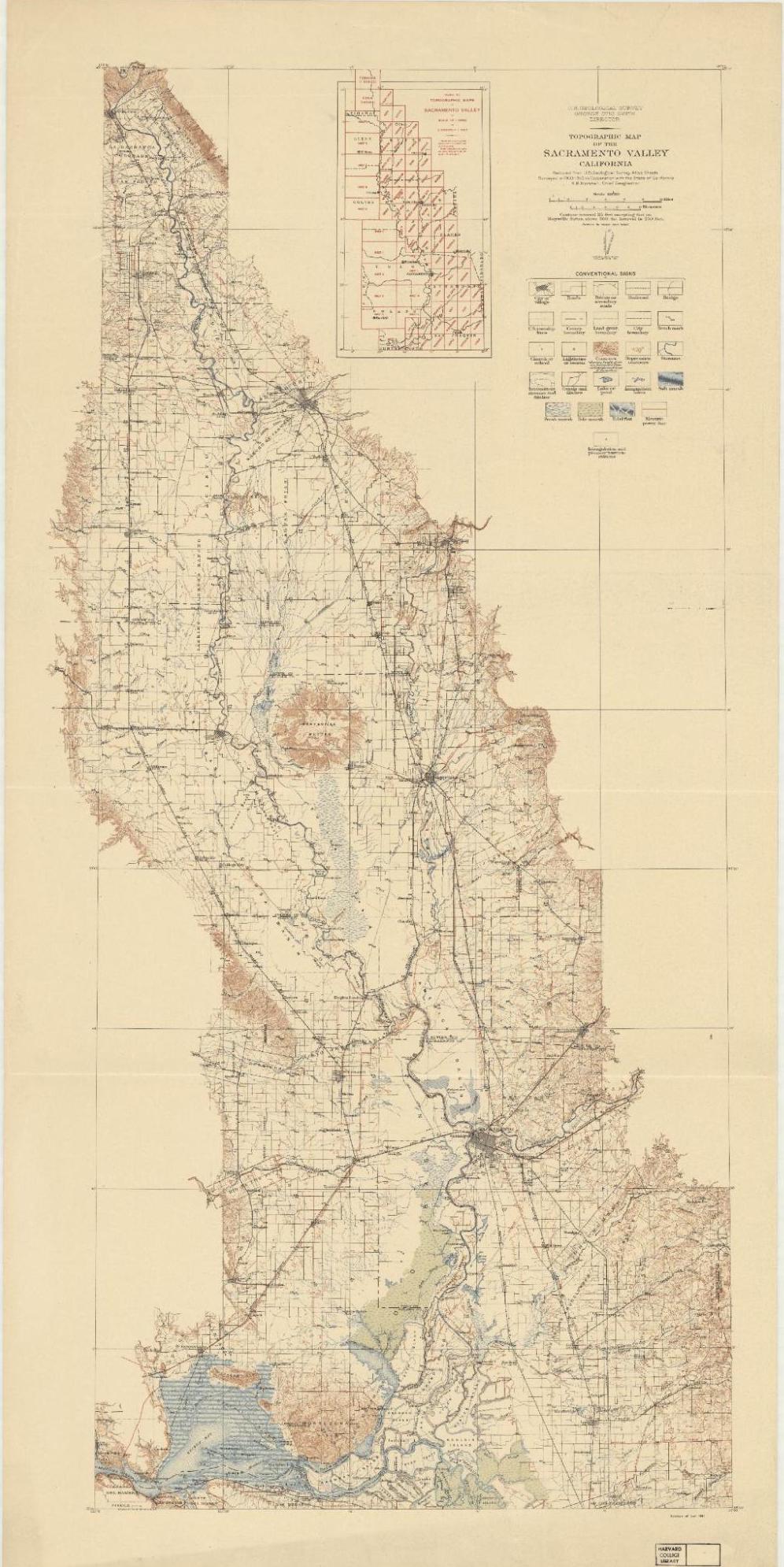 map of the sacramento river valley