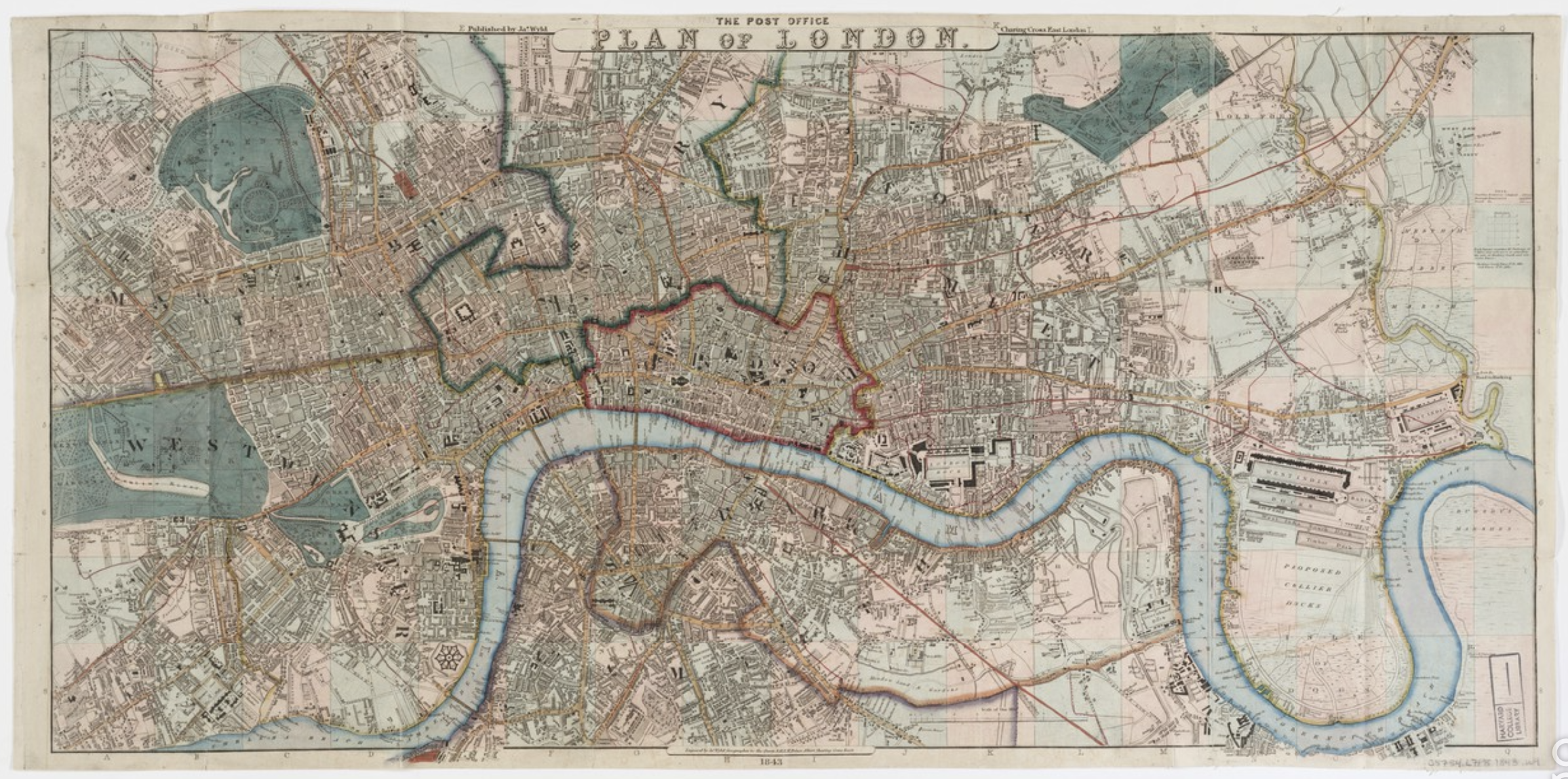 creencapture of Map of London from 1843