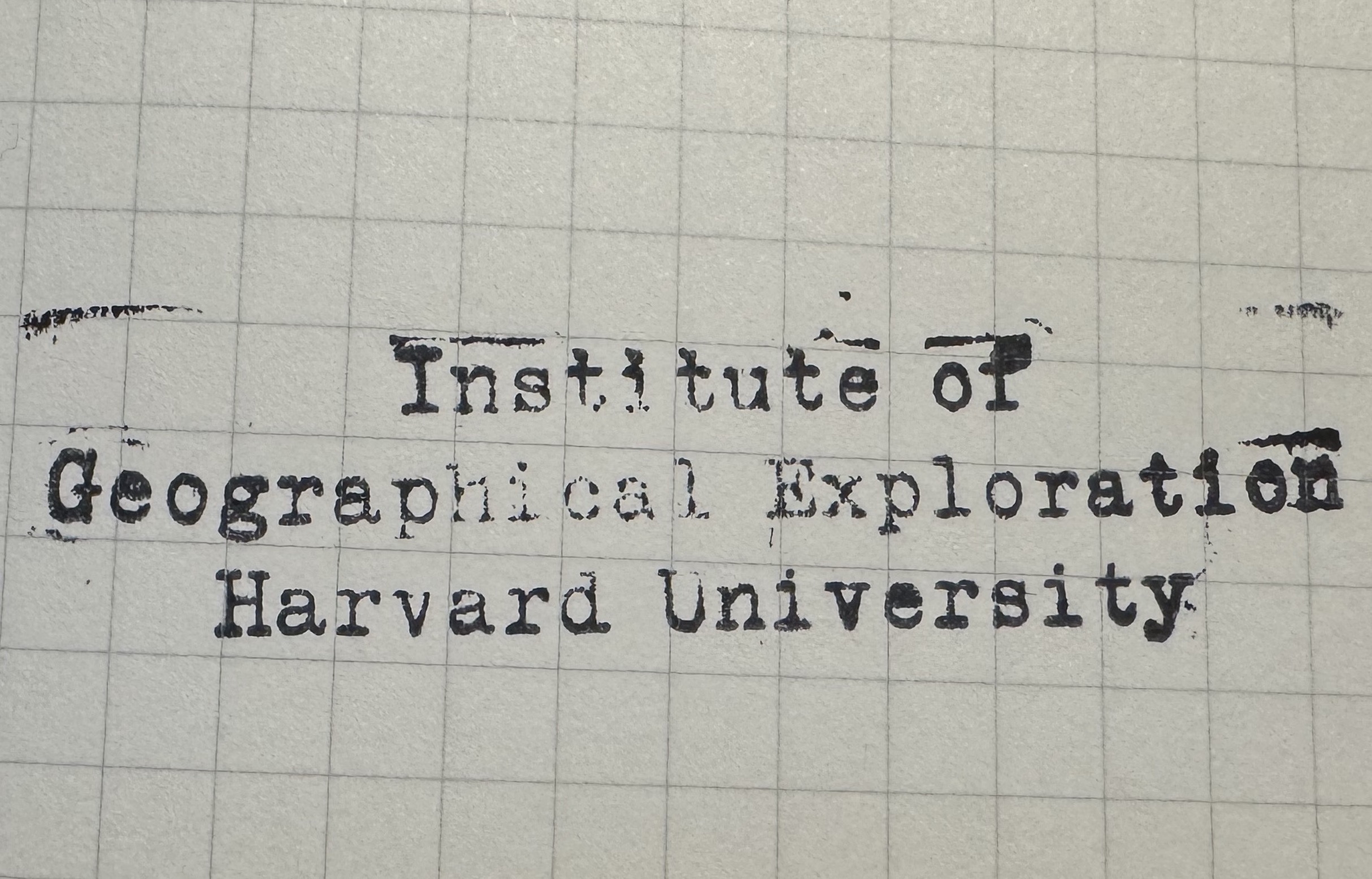 Harvard University Institute of Geographical Exploration Archives Factsheets