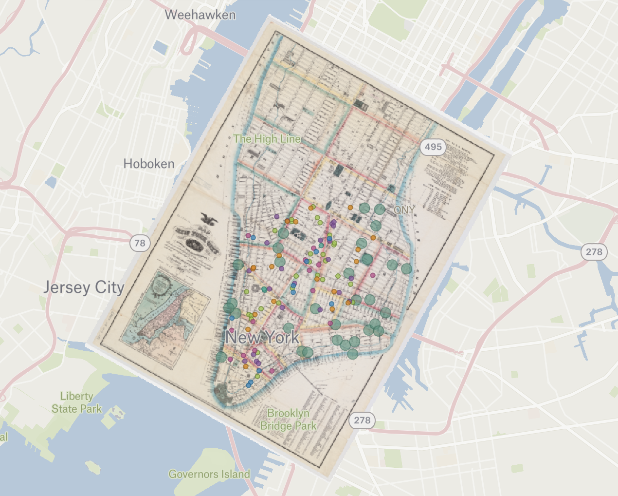 Adding historic maps to a Felt map