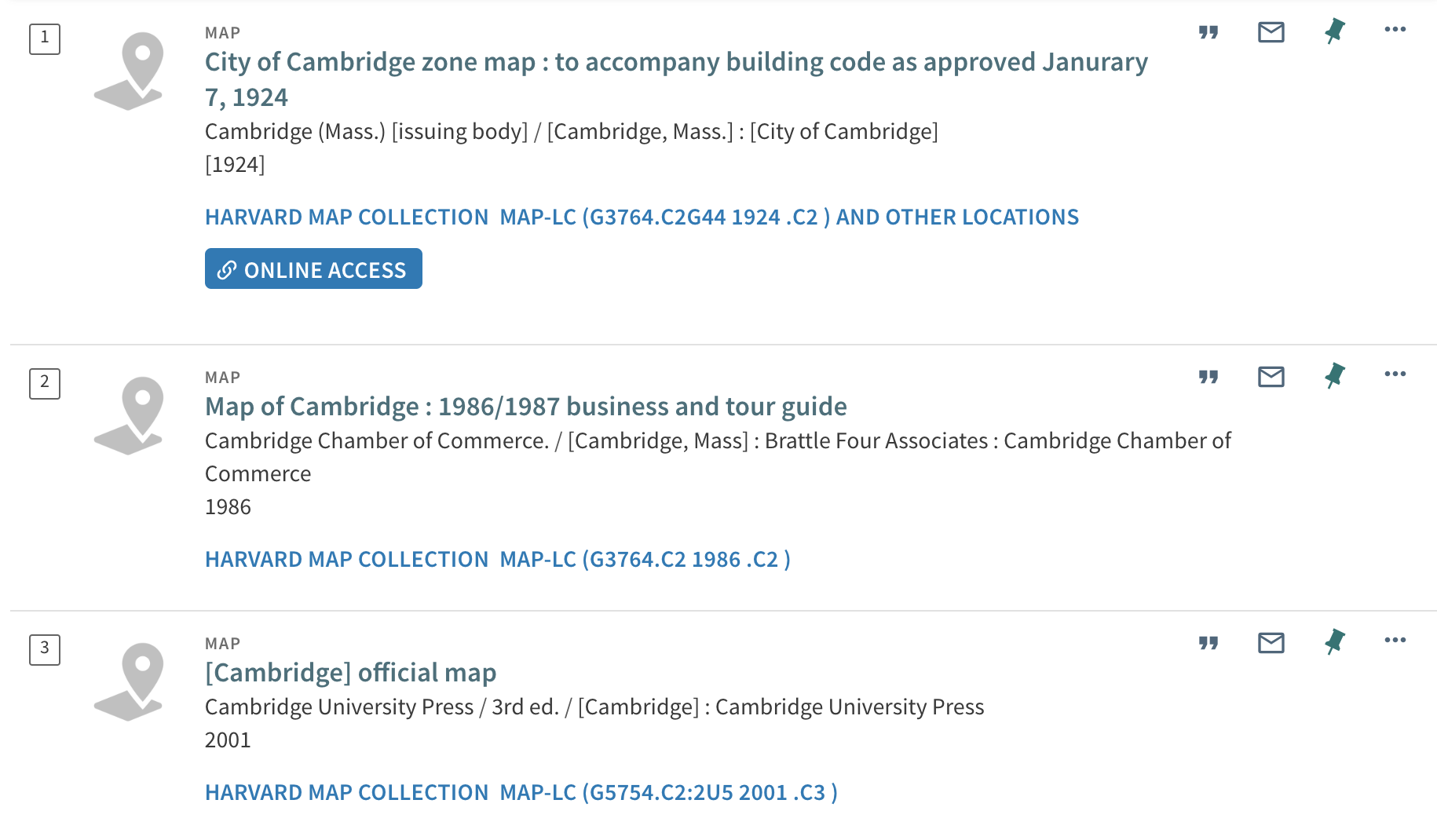 map listings in HOLLIS