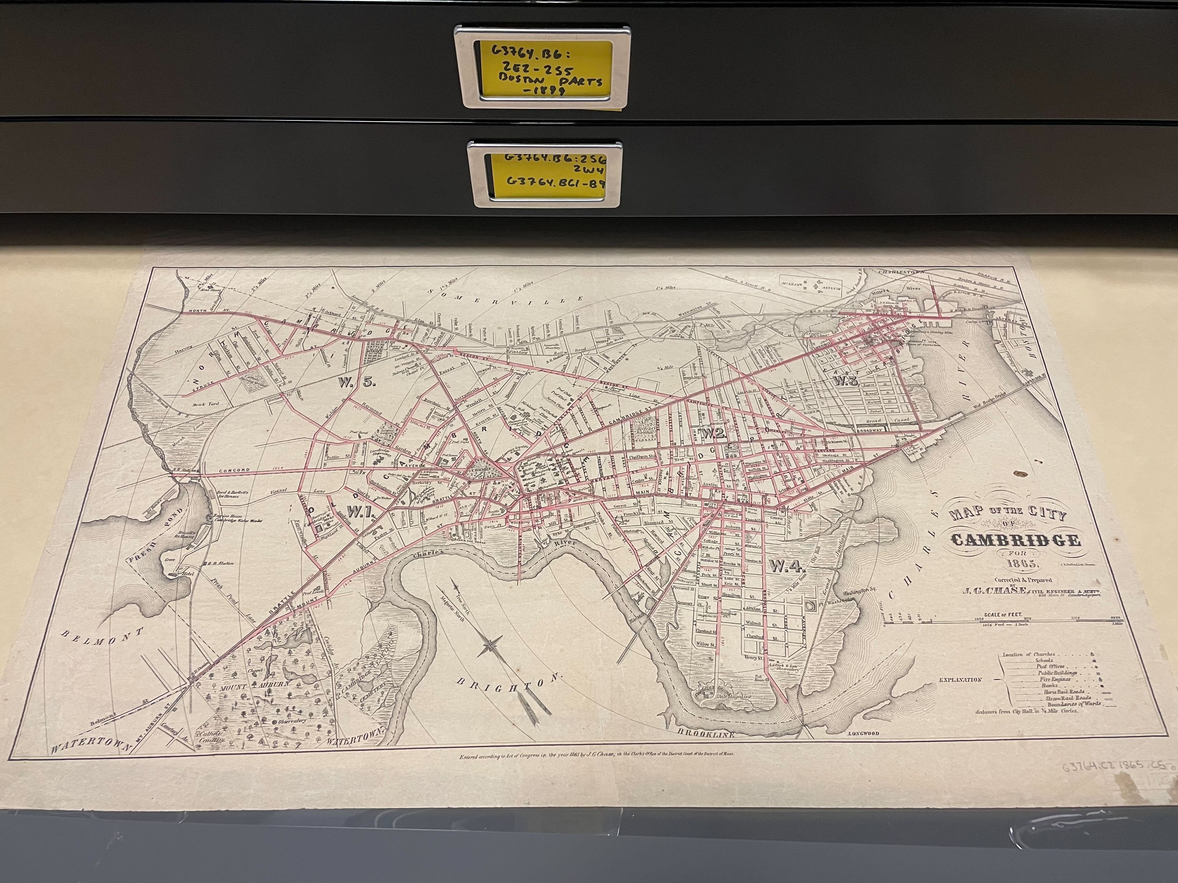 map in drawer