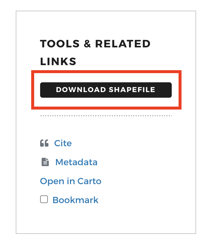 Data download button in HGL highlighted in red